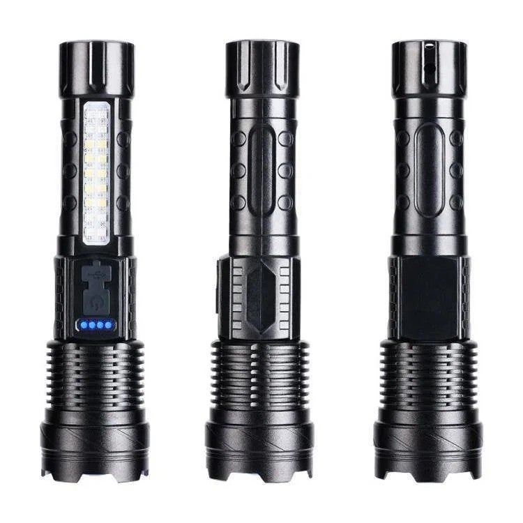 Bluejw 2000 Lumen LED Zoomable Flashlight - Rechargeable Type-C Handheld Torch with Power Display for Camping & Emergency - Image 2
